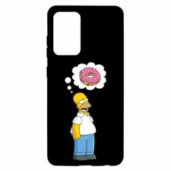 Чехол для Samsung A52 5G Гомер думает о пончике - PrintSalon