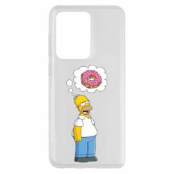 Чехол для Samsung S20 Ultra Гомер думает о пончике - PrintSalon