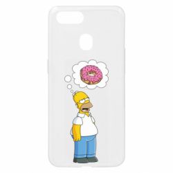 Чехол для Oppo A5s/A12 Гомер думает о пончике - PrintSalon
