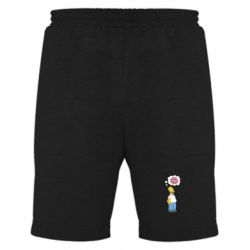 Мужские шорты Гомер думает о пончике - PrintSalon