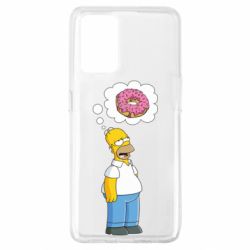 Чехол для Oppo A74 4G Гомер думает о пончике - PrintSalon