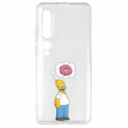 Чехол для Xiaomi Mi10/10 Pro Гомер думает о пончике - PrintSalon