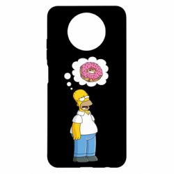 Чехол для Xiaomi Redmi Note 9 5G/Redmi Note 9T Гомер думает о пончике-PrintSalon Чехол для Xiaomi Redmi Note 9 5G/Redmi Note 9T Гомер думает о пончике