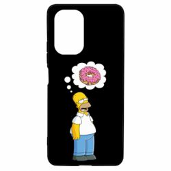 Чехол для Xiaomi Poco F3/K40 Гомер думает о пончике - PrintSalon