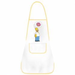 Фартук Гомер думает о пончике - PrintSalon