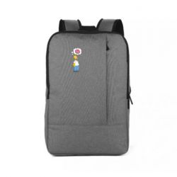 Рюкзак для ноутбука Гомер думает о пончике - PrintSalon