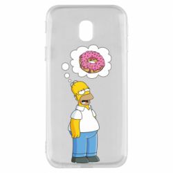 Чехол для Samsung J3 2017 Гомер думает о пончике - PrintSalon