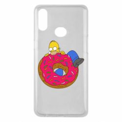 Чехол для Samsung A10s Гомер и Пончик