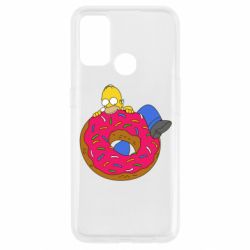 Чехол для Oppo A53/A32/A33 Гомер и Пончик-PrintSalon Чехол для Oppo A53/A32/A33 Гомер и Пончик