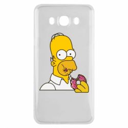 Чехол для Samsung J7 2016 Гомер любит пончики - PrintSalon