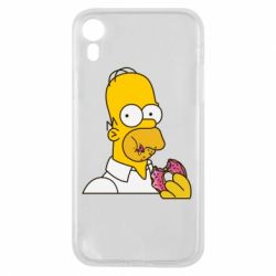 Чехол для iPhone XR Гомер любит пончики - PrintSalon