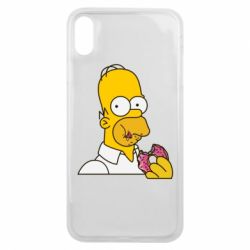 Чехол для iPhone Xs Max Гомер любит пончики - PrintSalon