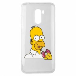 Чехол для Xiaomi Pocophone F1 Гомер любит пончики - PrintSalon
