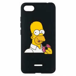 Чехол для Xiaomi Redmi 6A Гомер любит пончики - PrintSalon