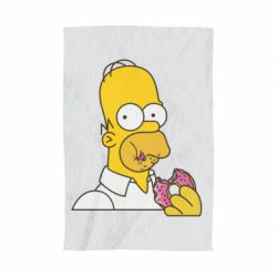Полотенце с принтом Гомер любит пончики - PrintSalon
