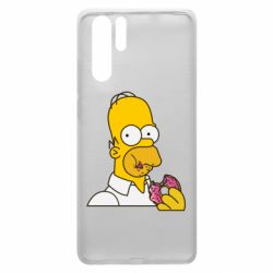 Чехол для Huawei P30 Pro Гомер любит пончики - PrintSalon