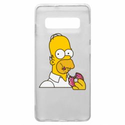 Чехол для Samsung S10+ Гомер любит пончики - PrintSalon