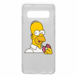 Чехол для Samsung S10 Гомер любит пончики - PrintSalon