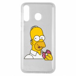 Чехол для Samsung M30 Гомер любит пончики - PrintSalon