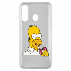Чехол для Samsung M40 Гомер любит пончики - PrintSalon