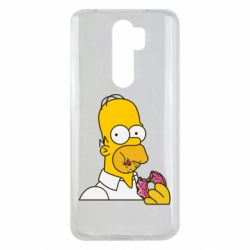 Чехол для Xiaomi Redmi Note 8 Pro Гомер любит пончики - PrintSalon