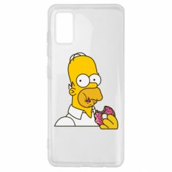 Чехол для Samsung A41 Гомер любит пончики - PrintSalon