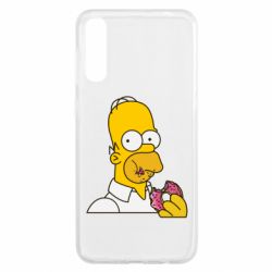 Чехол для Samsung A50 Гомер любит пончики