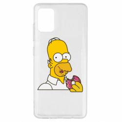 Чехол для Samsung A51 Гомер любит пончики - PrintSalon