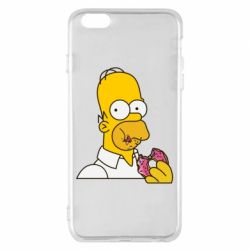Чехол для iPhone 6 Plus/6S Plus Гомер любит пончики - PrintSalon