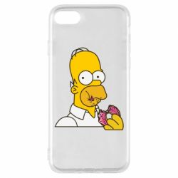 Чехол для iPhone 7 Гомер любит пончики - PrintSalon