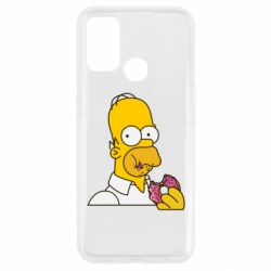 Чехол для Oppo A53/A32/A33 Гомер любит пончики