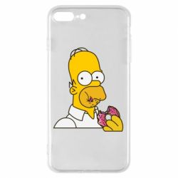 Чехол для iPhone 7 Plus Гомер любит пончики - PrintSalon