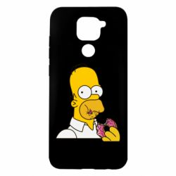 Чехол для Xiaomi Redmi Note 9/Redmi 10X Гомер любит пончики - PrintSalon