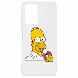 Чехол для Xiaomi Redmi Note 10 Pro Гомер любит пончики - PrintSalon