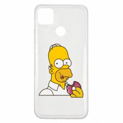 Чехол для Xiaomi Redmi 9c Гомер любит пончики