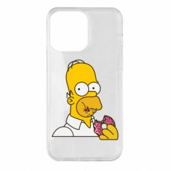Чехол для iPhone 14 Pro Max Гомер любит пончики - PrintSalon