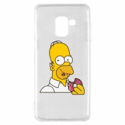Чехол для Samsung A8 2018 Гомер любит пончики - PrintSalon