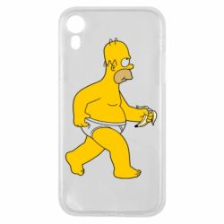 Чехол для iPhone XR Гомер Симпсон в трусиках - PrintSalon