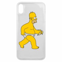 Чехол для iPhone Xs Max Гомер Симпсон в трусиках - PrintSalon