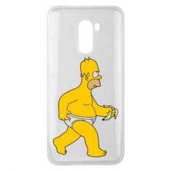 Чехол для Xiaomi Pocophone F1 Гомер Симпсон в трусиках - PrintSalon