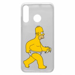 Чехол для Huawei P30 Lite Гомер Симпсон в трусиках - PrintSalon