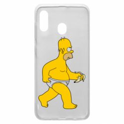 Чехол для Samsung A20 Гомер Симпсон в трусиках - PrintSalon