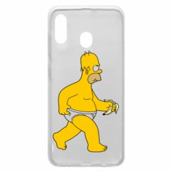 Чехол для Samsung A30 Гомер Симпсон в трусиках - PrintSalon