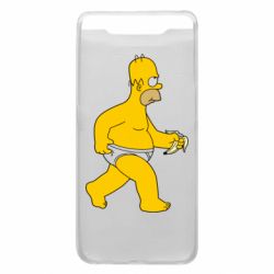 Чехол для Samsung A80 Гомер Симпсон в трусиках - PrintSalon