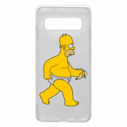 Чехол для Samsung S10 Гомер Симпсон в трусиках - PrintSalon
