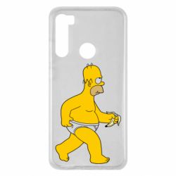 Чехол для Xiaomi Redmi Note 8 Гомер Симпсон в трусиках - PrintSalon