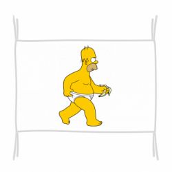 Флаг Гомер Симпсон в трусиках - PrintSalon