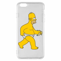 Чехол для iPhone 6 Plus/6S Plus Гомер Симпсон в трусиках - PrintSalon