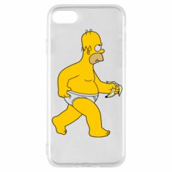 Чехол для iPhone SE 2020 Гомер Симпсон в трусиках - PrintSalon