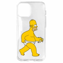 Чехол для iPhone 12 mini Гомер Симпсон в трусиках - PrintSalon